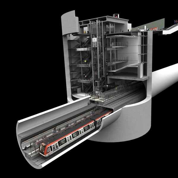 Logic2 rack range from Retex on the new Barcelona Metro extension